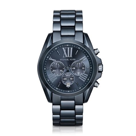 michael kors bradshaw blue mens watch